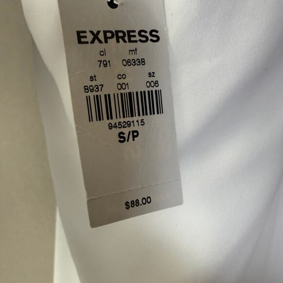 Express sz S/P White Handkerchief Hem Slip fairy Dress NWT - Picture 4 of 9
